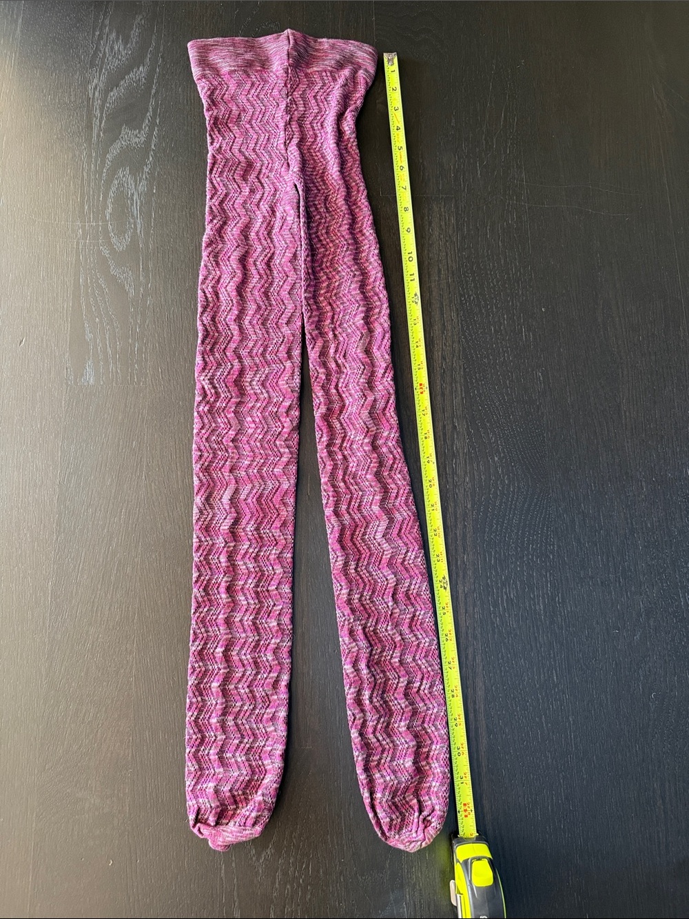 Missoni Pink Chevron Knit Tights